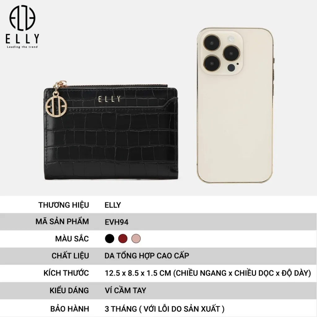 Ảnh Ví nữ thời trang cao cấp ELLY – EVH94 2