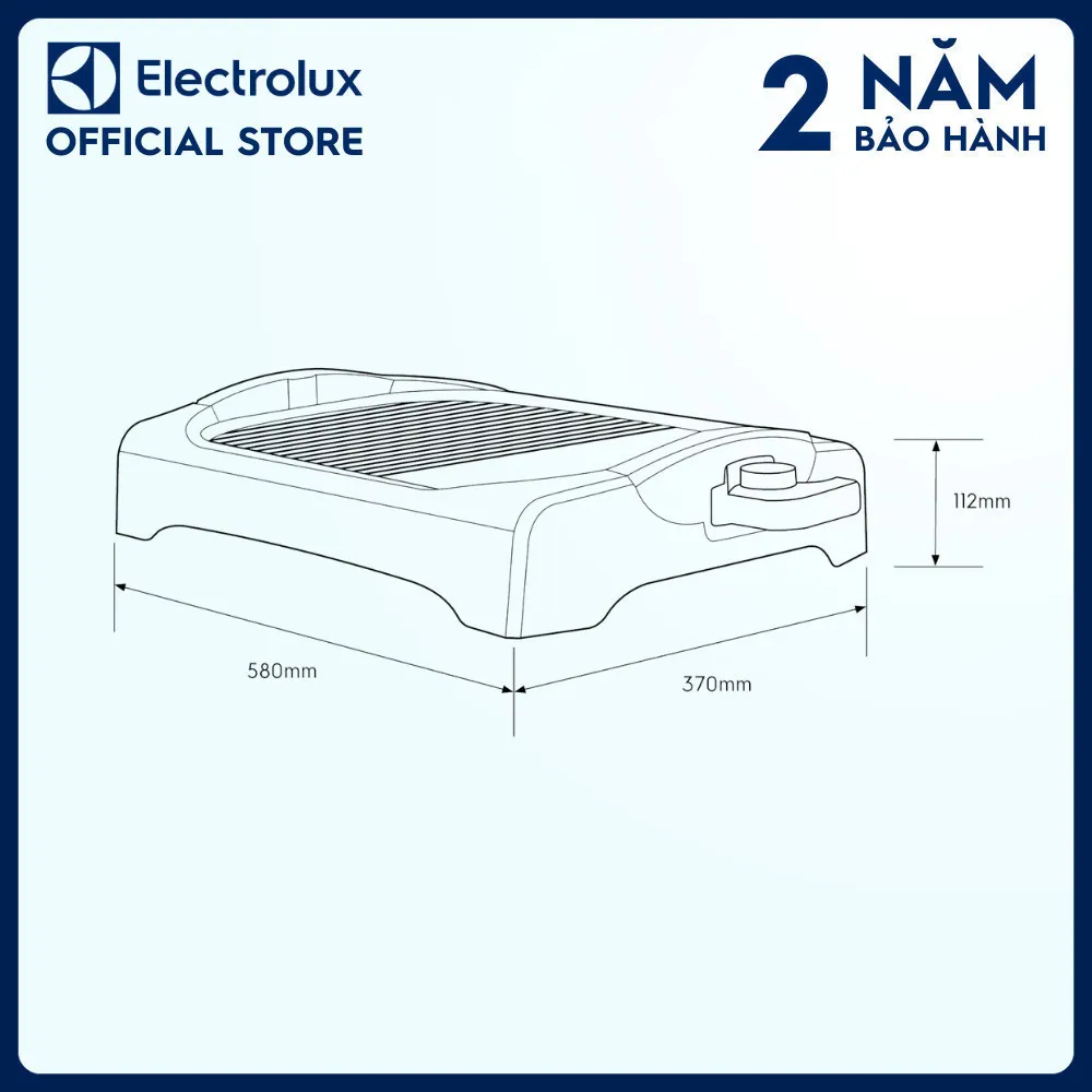 Ảnh Vỉ nướng điện Electrolux để bàn Electrolux ETTG1-40BK - 5 mức nhiệt độ để nấu đa dạng món ăn ngon 4