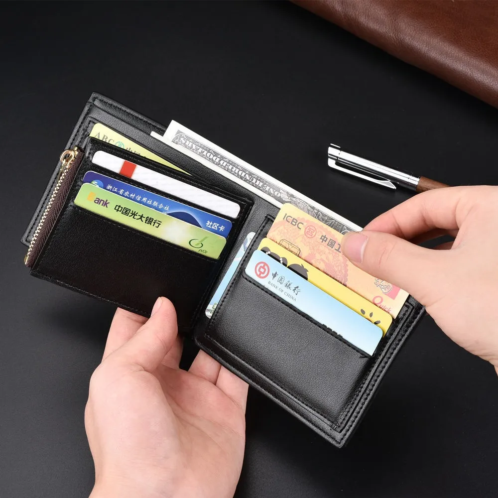 Ảnh Ví Pierre Loues thiết kế gấp gọn phối dây khoá kéo thời trang cho nam 4