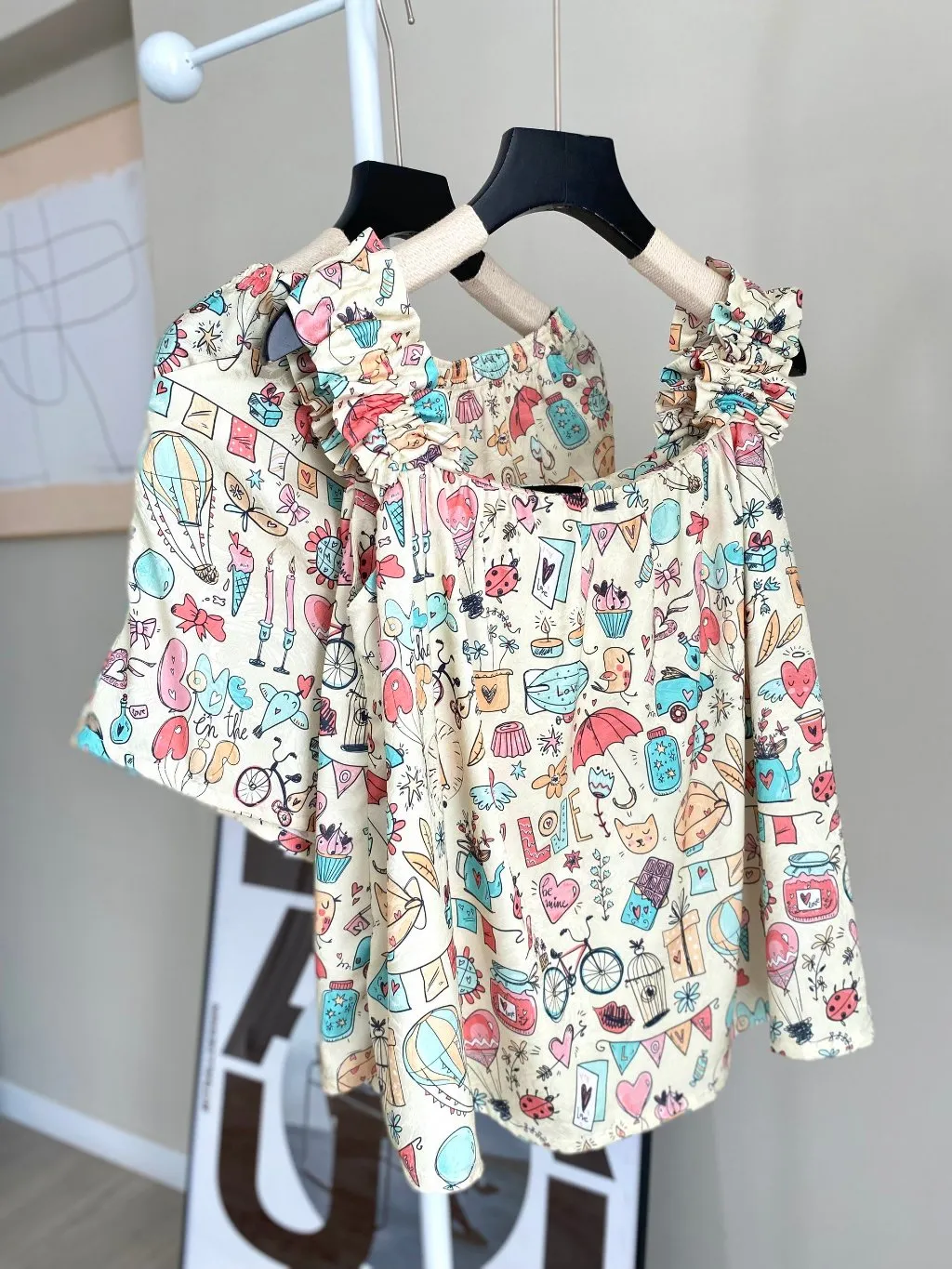Ảnh VIBES Đồ bộ 2 dây Lụa Gấm cao cấp Sweetie Straps Set 3
