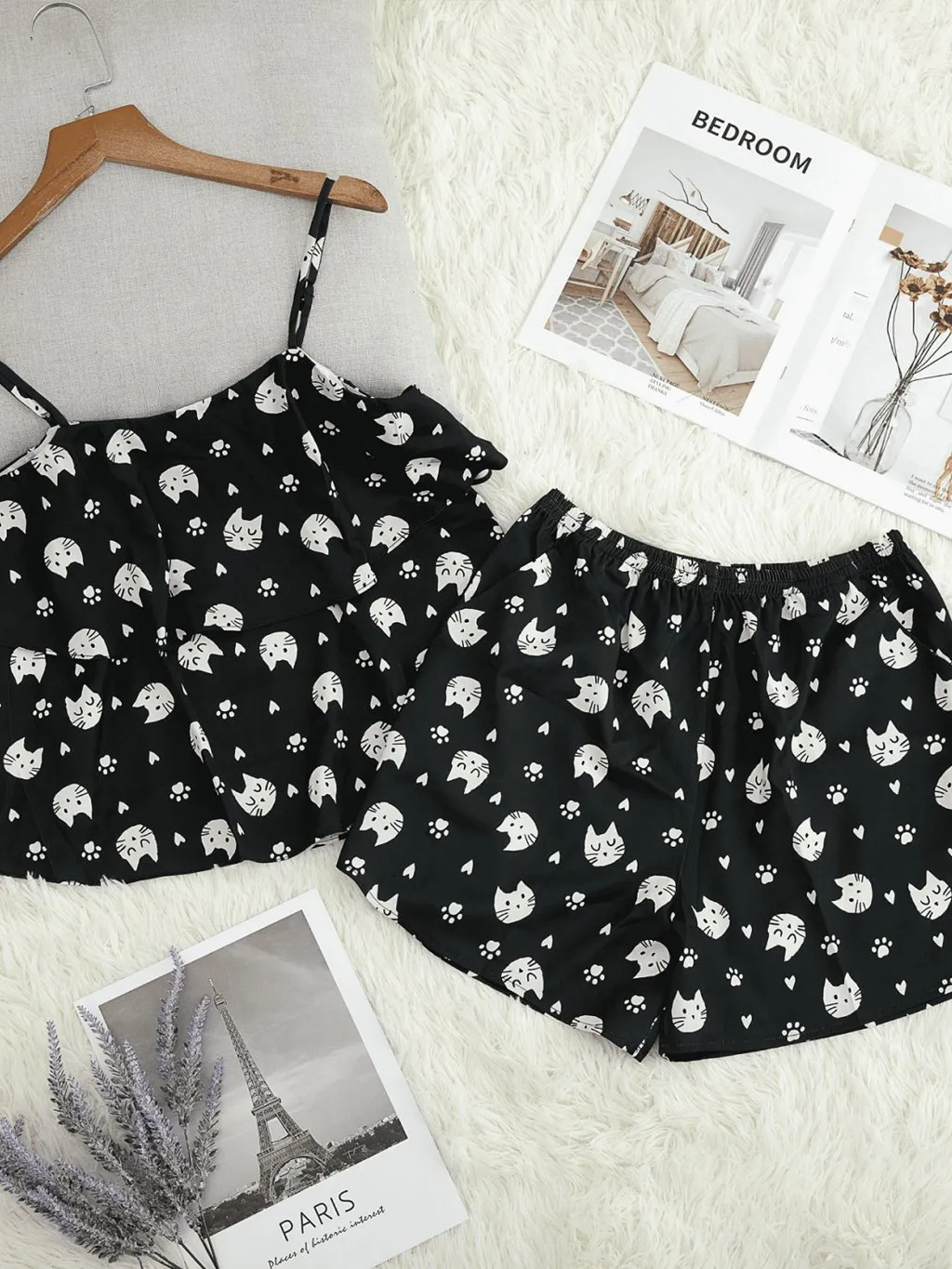 Ảnh VIBES Đồ bộ 2 dây Meow 2L Straps Set 4