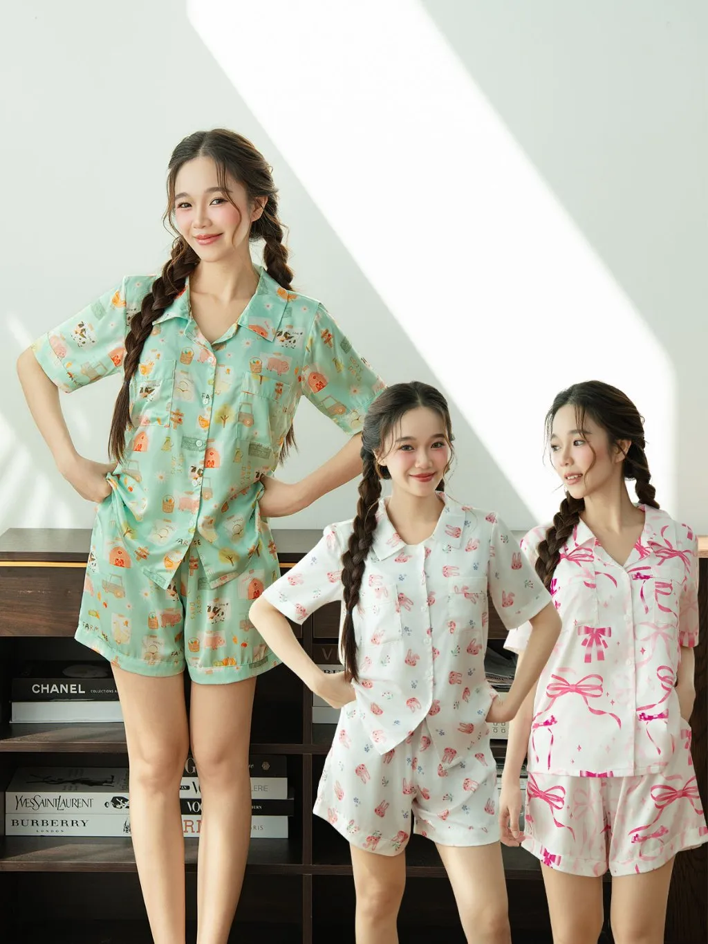 Đánh Giá Đồ Bộ Pijama Ngắn Lụa Latin Cao Cấp VIBES Bowie x Bunny x Farmy - Sang Trọng & Thoải Mái