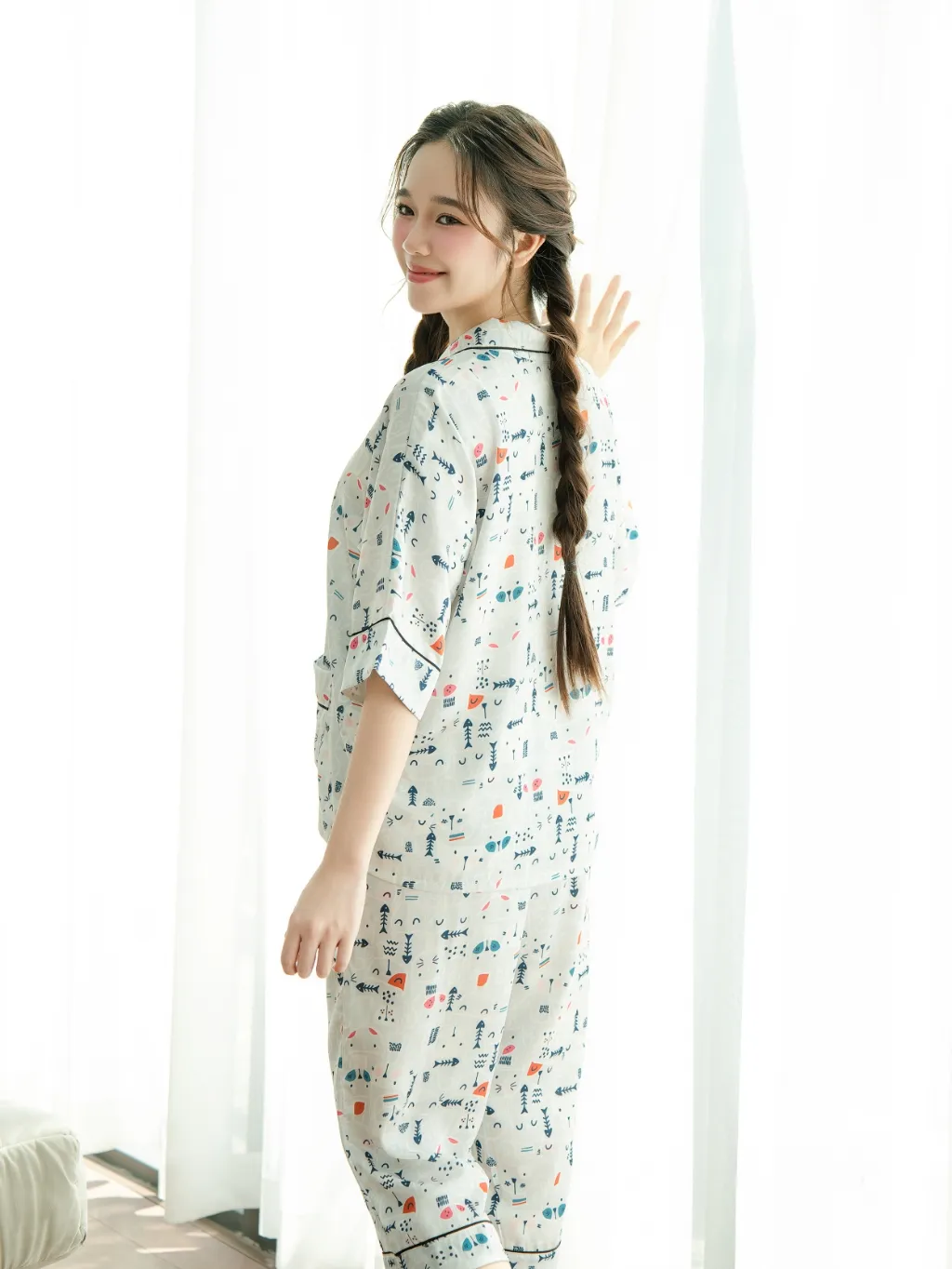 Ảnh VIBES Pijama lửng Ashie Capri Py Set 3