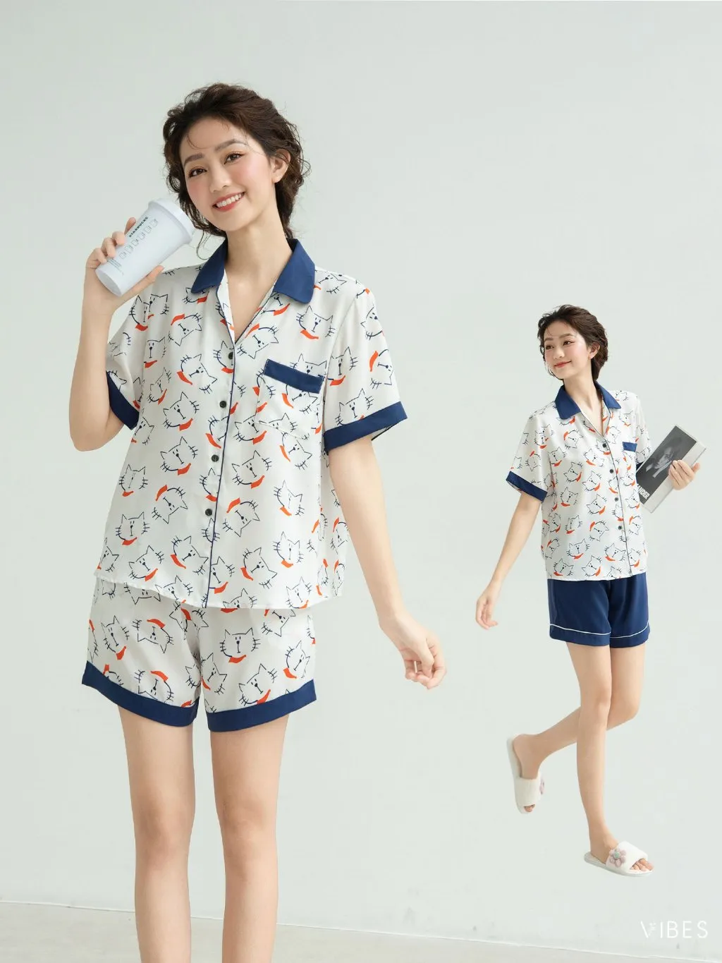 Ảnh VIBES Pijama ngắn Cat Py Set 1