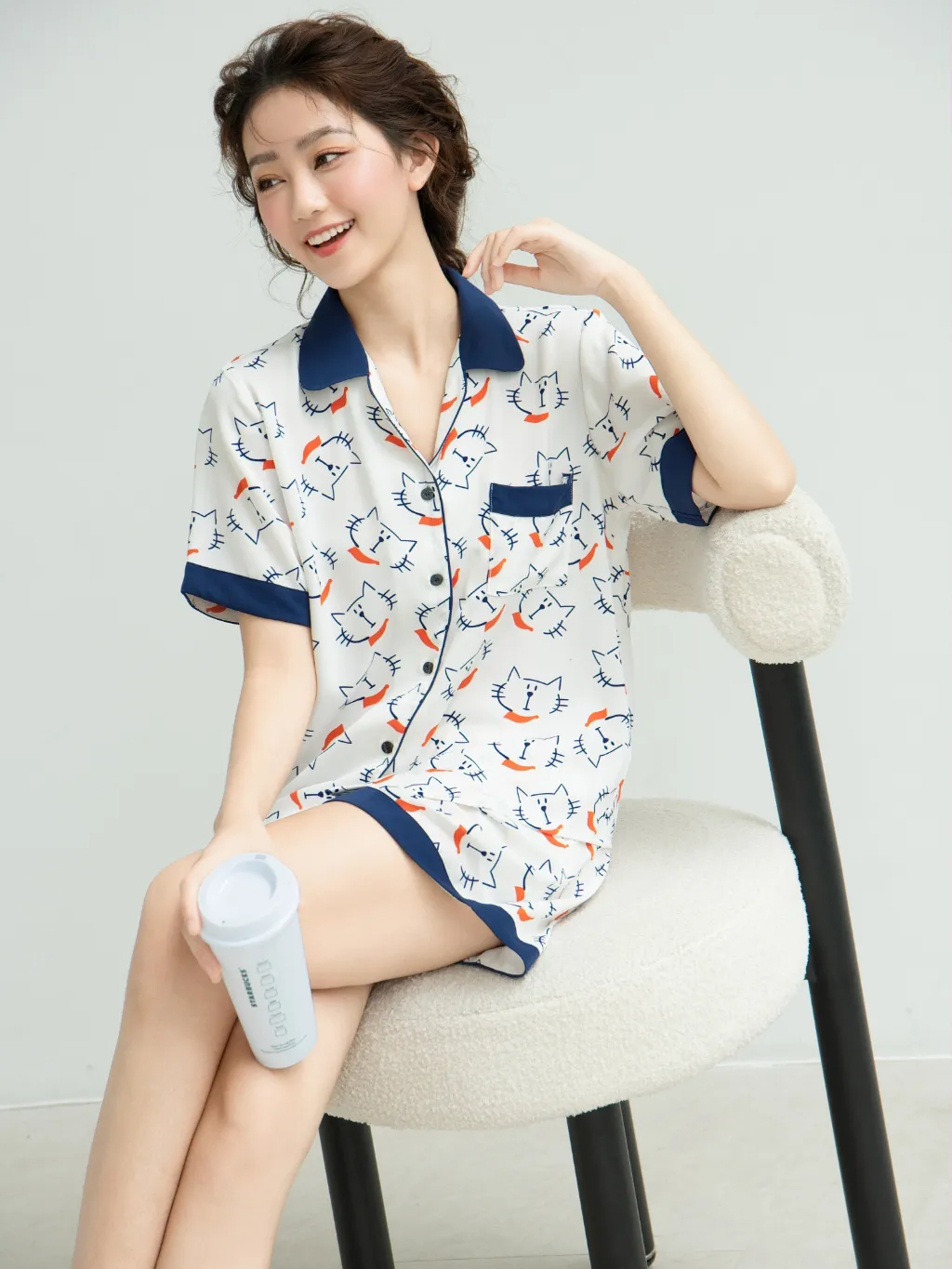 Ảnh VIBES Pijama ngắn Cat Py Set 3