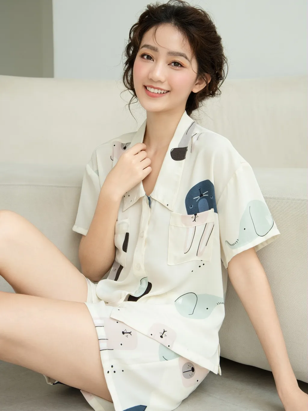 Ảnh VIBES Pijama ngắn Dolly & Cassie Py Set, phom rộng từ 37-80kg 3