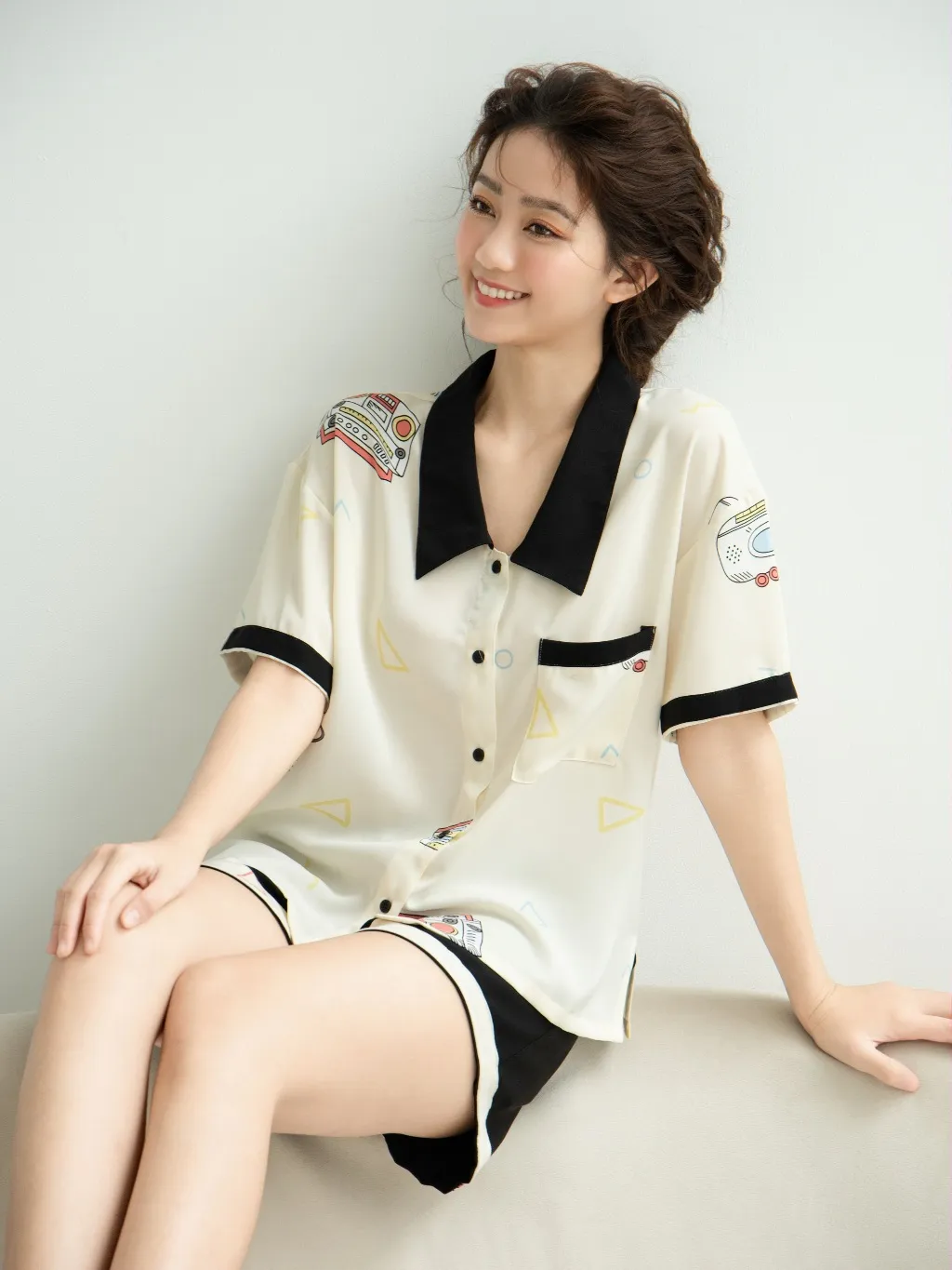 Ảnh VIBES Pijama ngắn Dolly & Cassie Py Set, phom rộng từ 37-80kg 4
