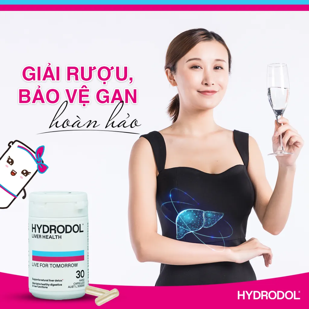 Ảnh Viên bổ gan HYDRODOL LIVER HEALTH của Úc, Thải Độc Mát Gan lọ 30 viên 3