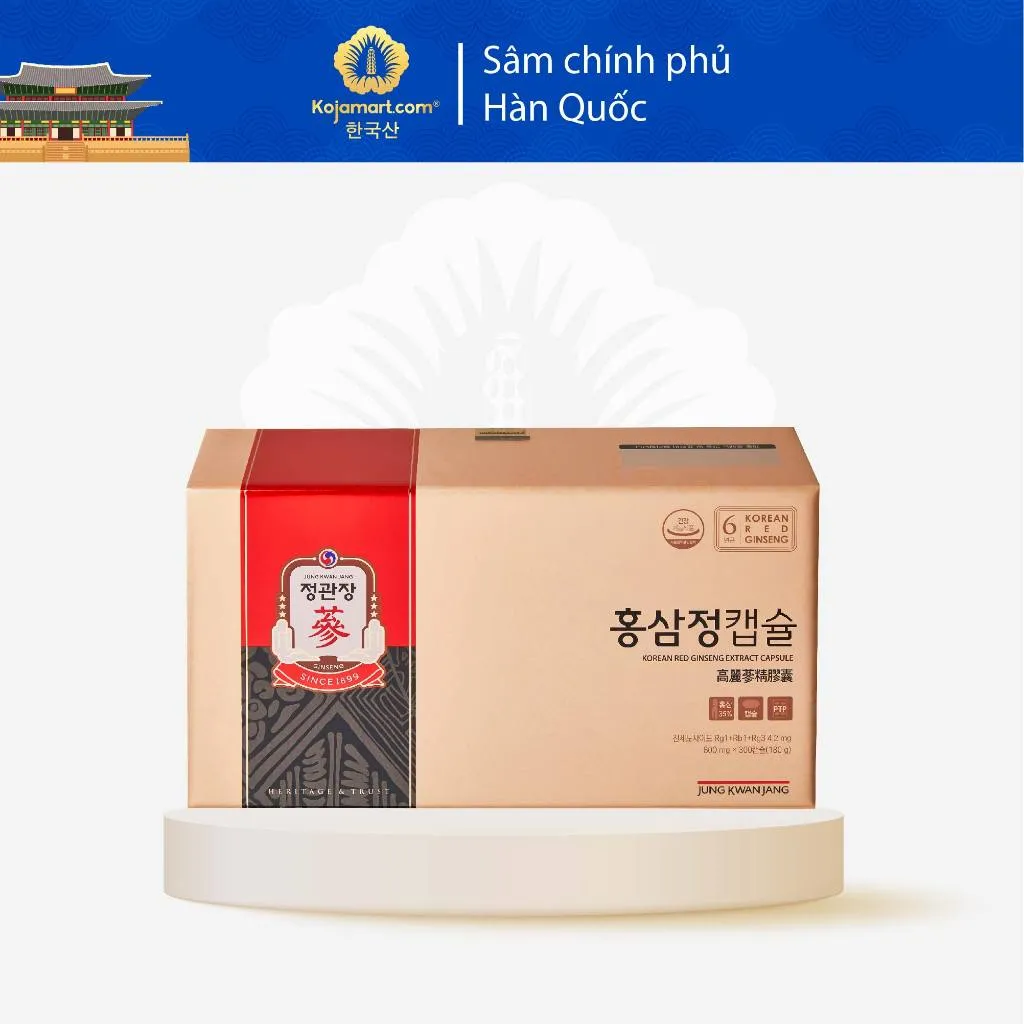 Ảnh Viên Hồng Sâm KGC Jung Kwan Jang Extract Capsule 600mg x 300 Viên Nang Mềm 1