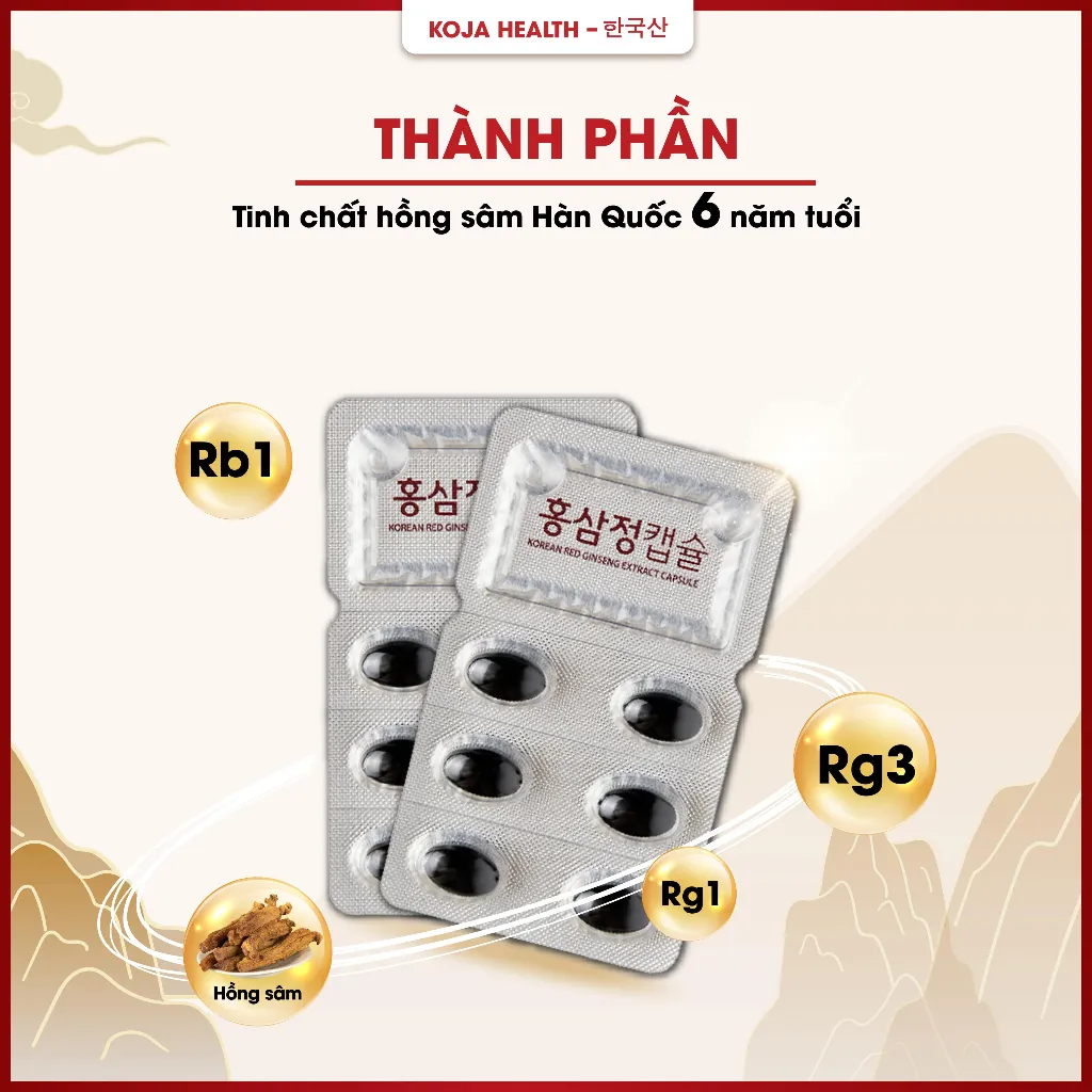 Ảnh Viên Hồng Sâm KGC Jung Kwan Jang Extract Capsule 600mg x 300 Viên Nang Mềm 2