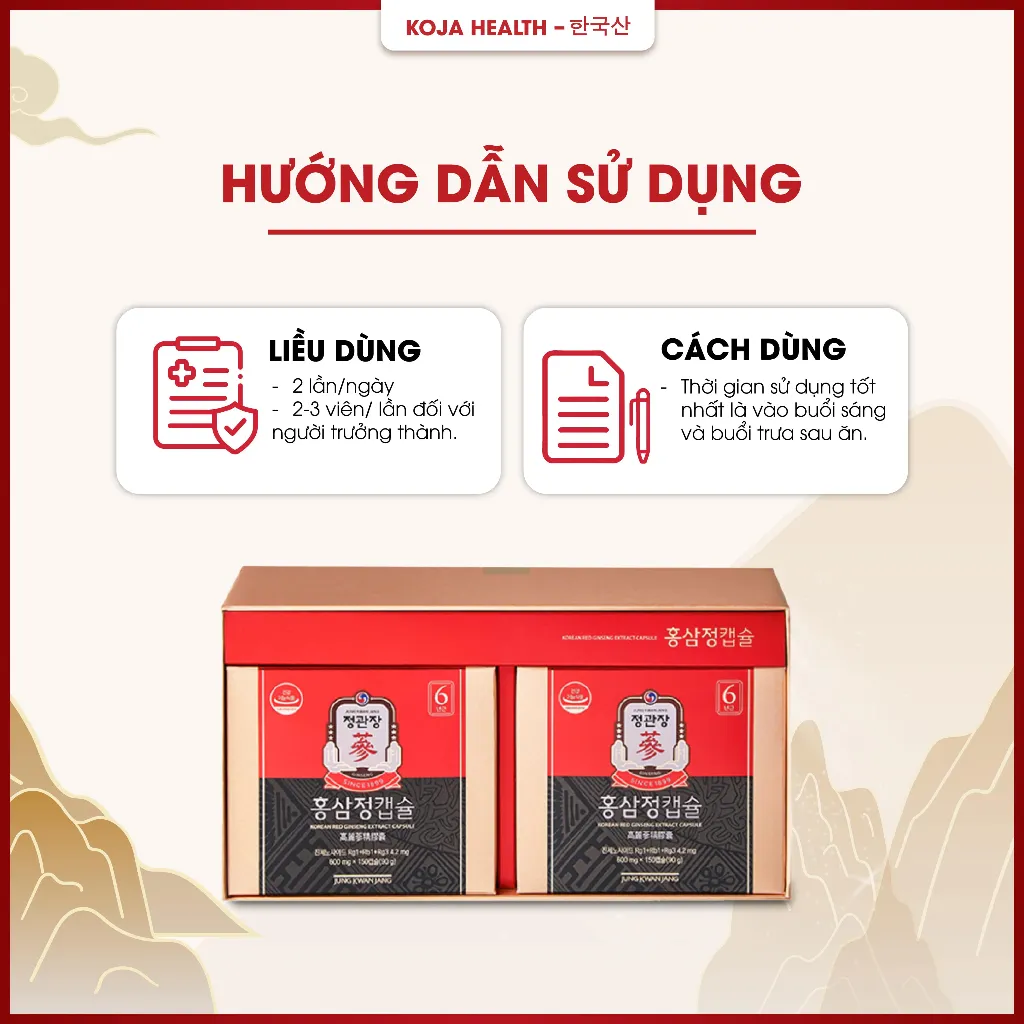 Ảnh Viên Hồng Sâm KGC Jung Kwan Jang Extract Capsule 600mg x 300 Viên Nang Mềm 4