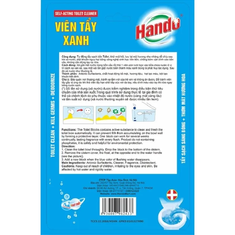 Ảnh Viên tẩy và làm thơm toilet 6 viên HANDO [ Tặng thêm 2 viên ] 4