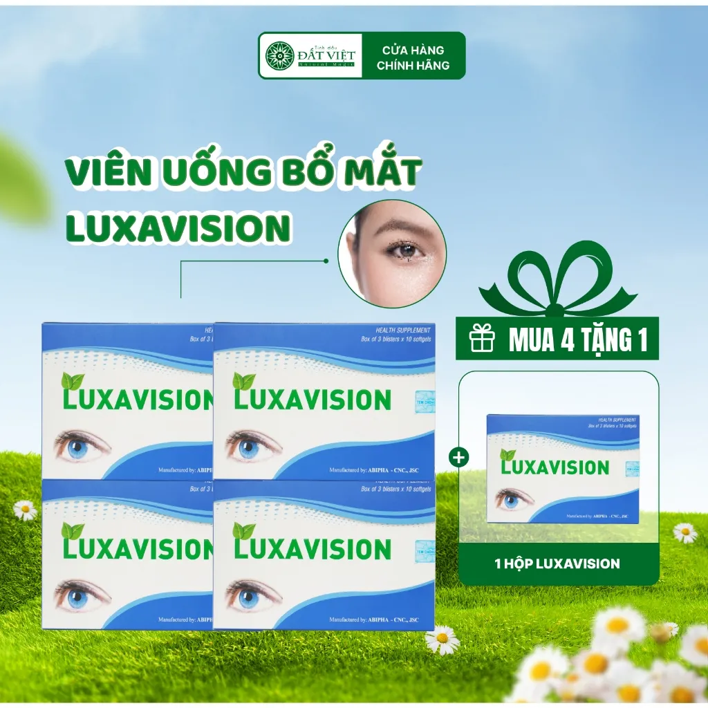 Ảnh Viên uống bổ mắt Luxavision hộp 30 viên hỗ trợ tăng cường thị lực và hạn chế lão hóa mắt 2