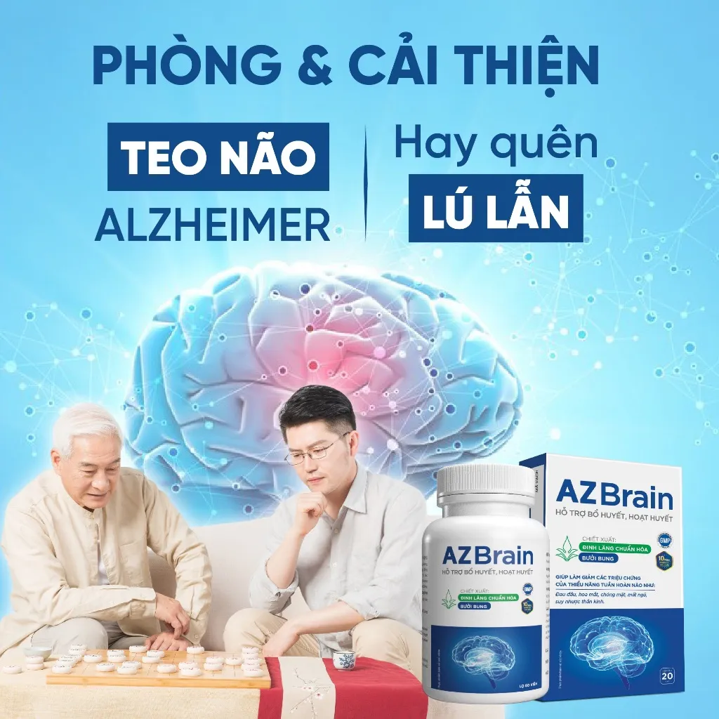 Ảnh Viên uống bổ não AZBrain GrowGreenAz Tăng Cường Trí Nhớ, Giảm Đau Đầu, Lưu Thông Máu Não 1