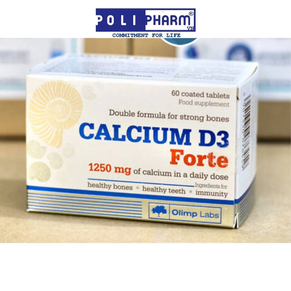 Ảnh Viên uống bổ sung Canxi CALCIUM D3 FORTE - OLIMP LABS xuất sứ Ba Lan hộp 60 viên nén POLIPHARM 2