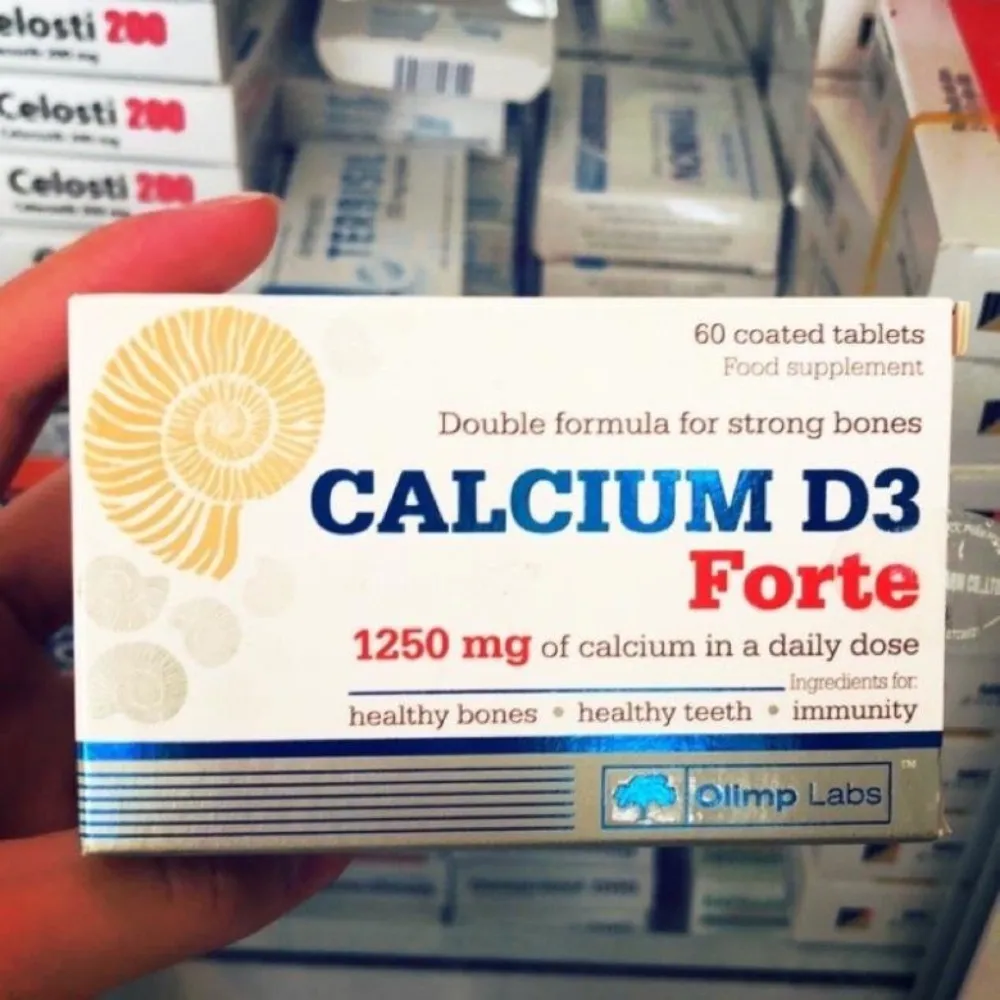 Ảnh Viên uống bổ sung Canxi CALCIUM D3 FORTE - OLIMP LABS xuất sứ Ba Lan hộp 60 viên nén POLIPHARM 4