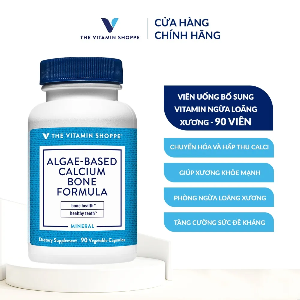 Ảnh Viên uống bổ sung canxi hữu cơ, chiết xuất tảo biển Algae-Based Calcium Bone Formula 1