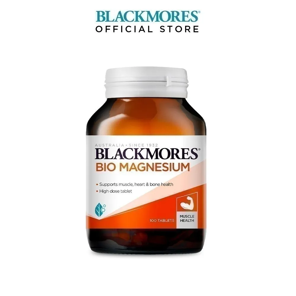 Ảnh Viên Uống Bổ Sung Magie Hỗ Trợ Cơ Bắp Ngăn Ngừa Chuột Rút Blackmores Bio Magnesium Lọ 100 Viên 4