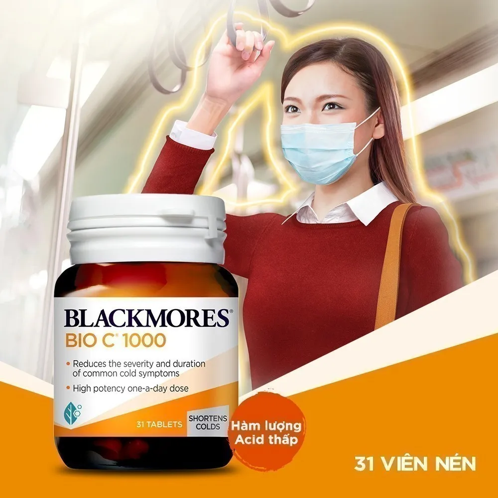 Ảnh Viên Uống Bổ Sung Vitamin C Blackmores Bio C 1000mg Lọ 31 Viên 3