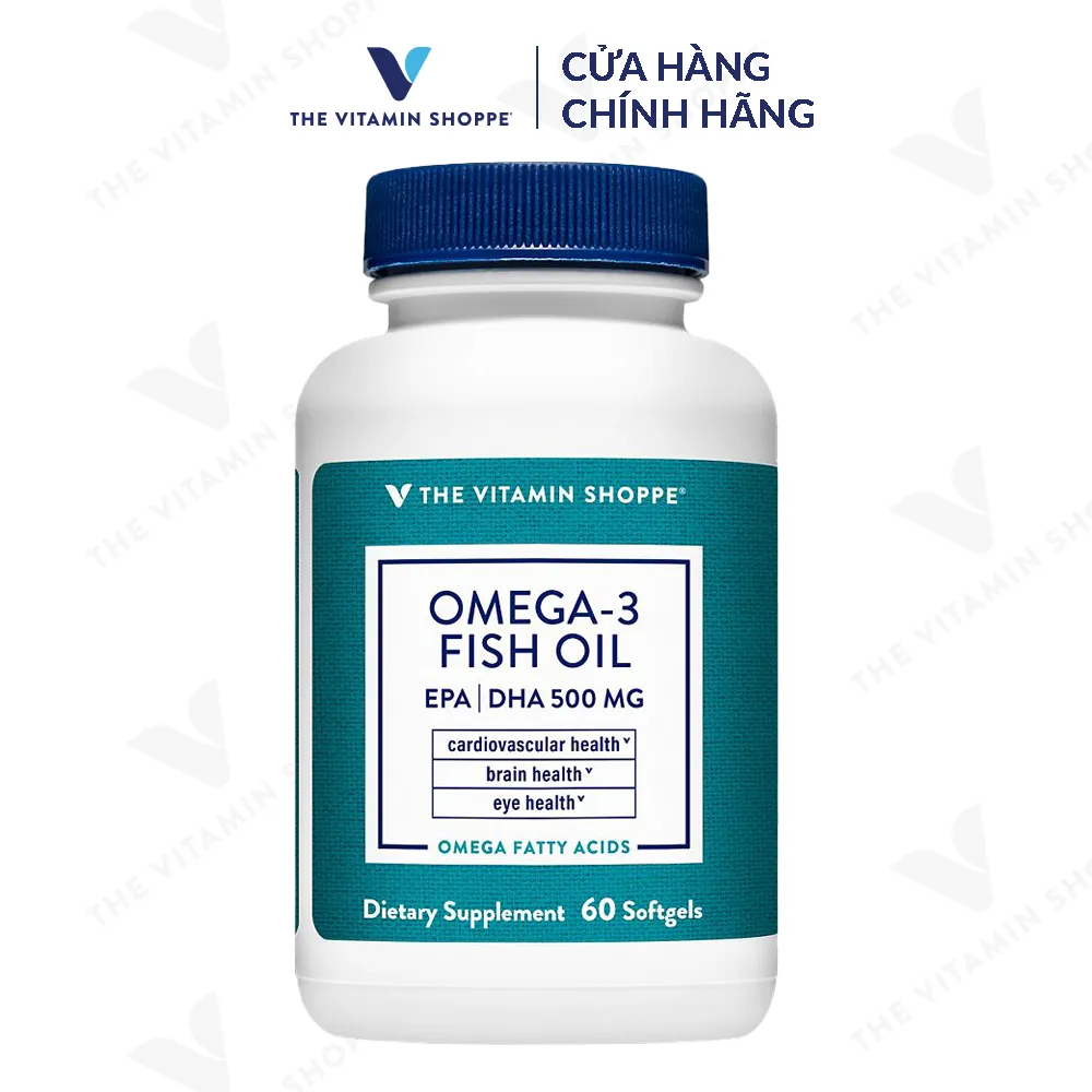 Ảnh Viên uống dầu cá Omega 3 Fish Oil giúp bổ não sáng mắt tăng cường sức khỏe tim mạch 1