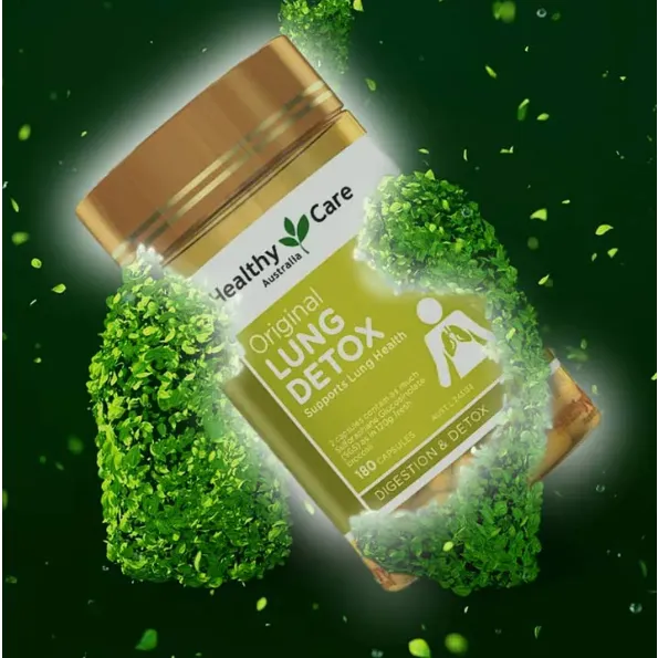 Ảnh Viên uống giải độc phổi Healthy care lung detox hộp 180 viên extaste official mall 1