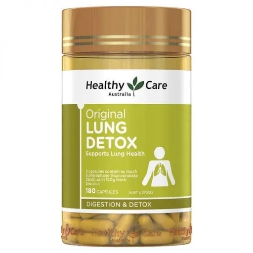 Ảnh Viên uống giải độc phổi Healthy care lung detox hộp 180 viên extaste official mall 4