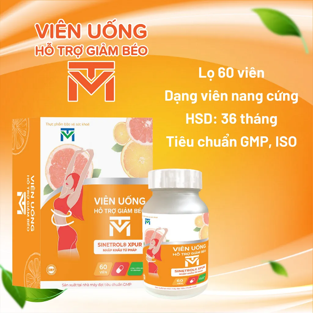 Ảnh Viên uống hỗ trợ giảm béo VTM giảm cảm giác thèm ăn, phân giải mỡ thừa, an toàn không tác dụng phụ 2