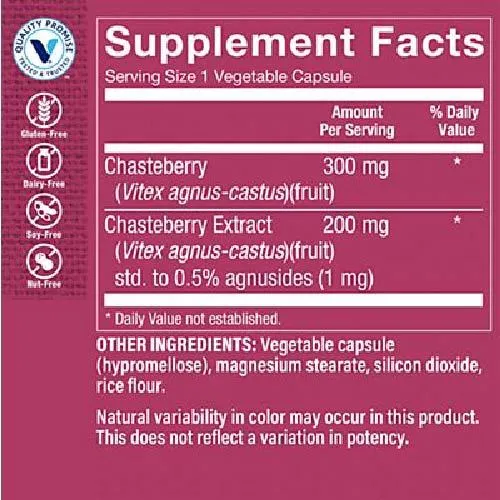 Ảnh Viên uống điều hòa kinh nguyệt THE VITAMIN SHOPPE Chasteberry Extract 100 viên 2