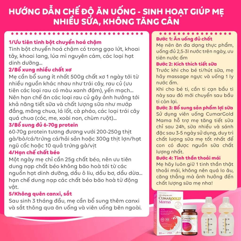 Ảnh Viên Uống Lợi Sữa CumarGold Mama - Gọi Sữa Về 24h, Bổ Huyết, Phục Hồi Sức Khoẻ Sau Sinh 4