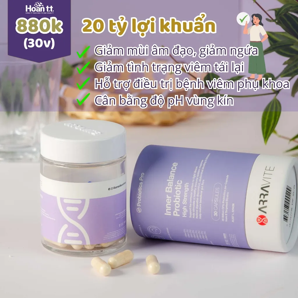 Ảnh Viên Uống Phụ Khoa Arravite - Men Dạng Viên Uống Giúp Các Vấn Đề Về Ngứa Ngáy Viêm Nhiễm Cho Cơ Thể 3