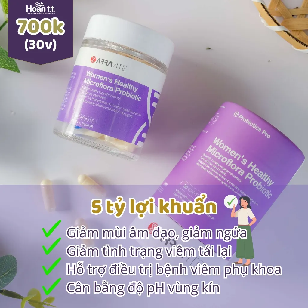 Ảnh Viên Uống Phụ Khoa Arravite - Men Dạng Viên Uống Giúp Các Vấn Đề Về Ngứa Ngáy Viêm Nhiễm Cho Cơ Thể 4