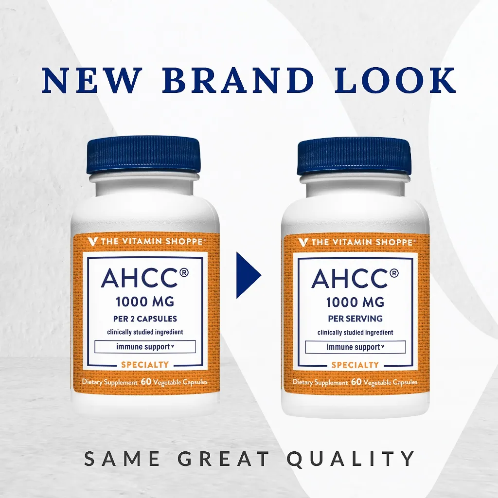 Ảnh Viên Uống Tăng Sức Đề Kháng & Tế Bào Miễn Dịch The Vitamin Shoppe AHCC 1000MG 60 viên 2
