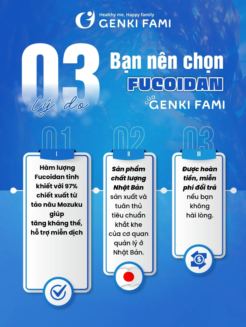 Ảnh Viên Uống Tảo Nâu Fucoidan Okinawa Genki Fami Nhật Bản, Hỗ Trợ Phòng Ngừa Ung Bướu, Tăng Cường Đề Kháng, Miễn Dịch 2