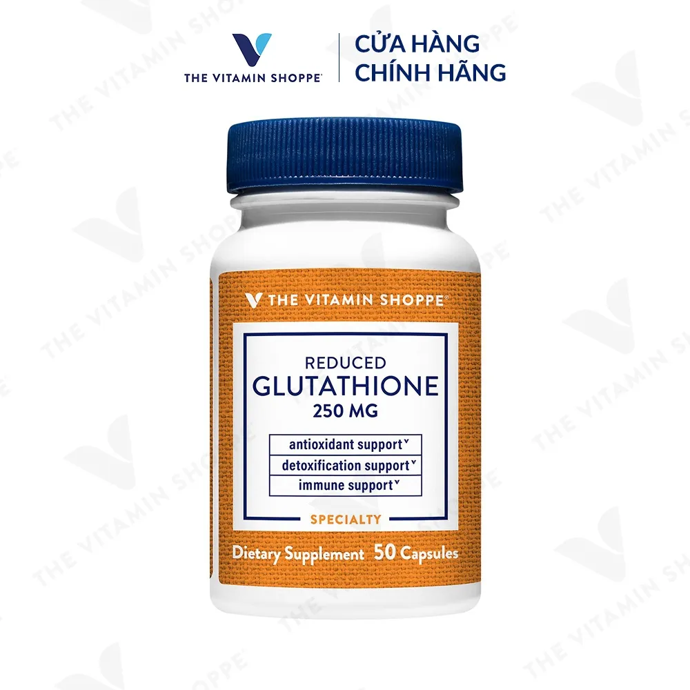 Ảnh Viên uống trắng da ,chống oxy hóa, tăng cường đề kháng Glutathione Reduced 250mg THE VITAMIN SHOPPE 2