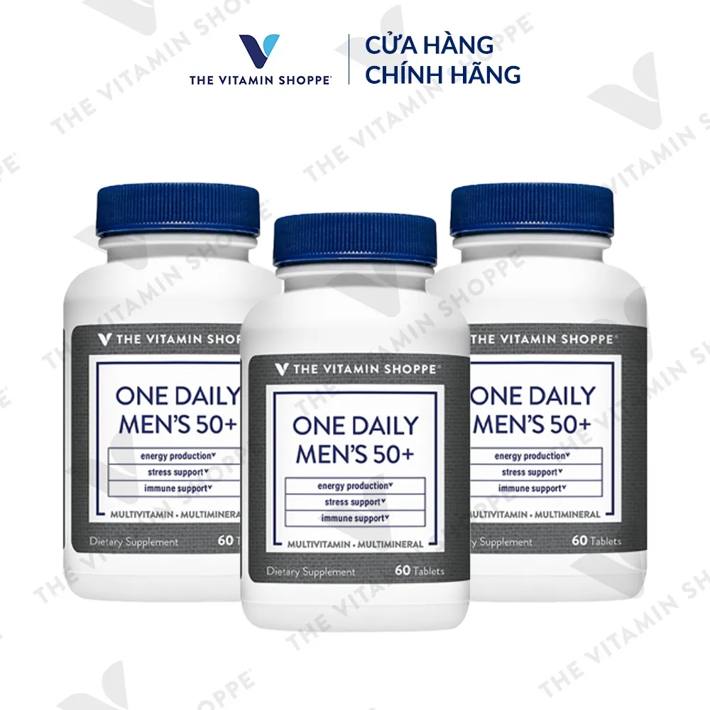 Ảnh Viên uống vitamin tổng hợp cho nam trên 50 tuổi THE VITAMIN SHOPPE One Daily Men’s 50+ 60 viên 3