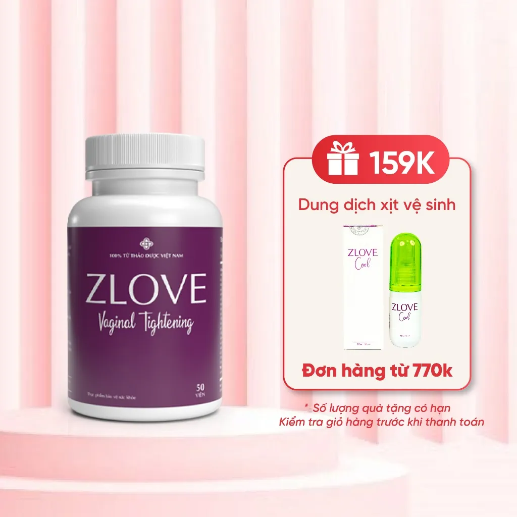 Viên uống Zlove: Se Khít Vùng Kín, Cân Bằng Nội Tiết, Giảm Khô Hạn