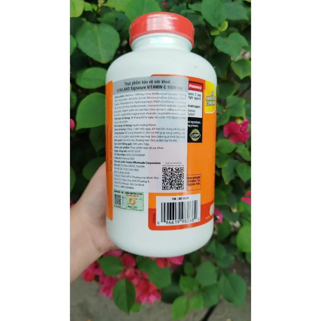 Ảnh Viên vitamin c Kirkland Signature 1000mg sáng da chống lão hóa hộp 500 viên extaste 4