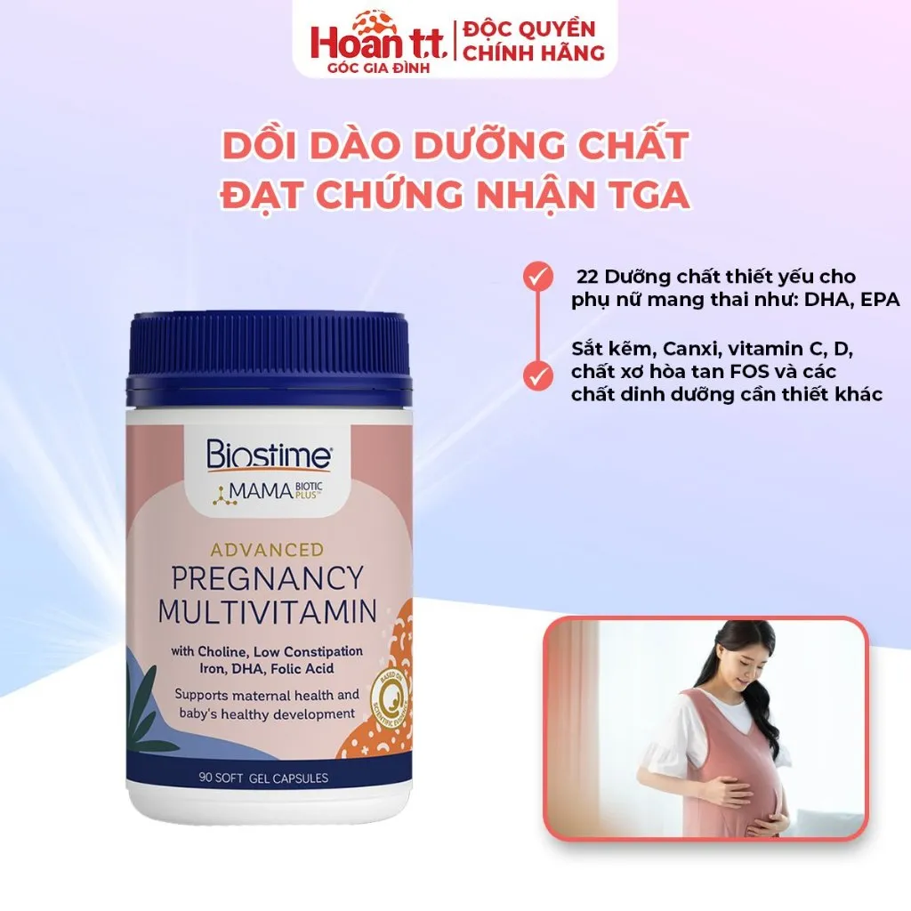 Ảnh Vitamin Bầu Bổ Sung Dưỡng Chất Biostime Advanced Pregnancy - Viên Uống Bổ Sung Vitamin Tổng Hợp Cho Mẹ Trong Thai Kỳ 3