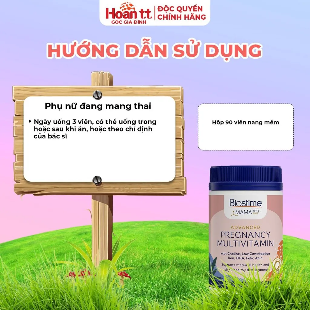 Ảnh Vitamin Bầu Bổ Sung Dưỡng Chất Biostime Advanced Pregnancy - Viên Uống Bổ Sung Vitamin Tổng Hợp Cho Mẹ Trong Thai Kỳ 4