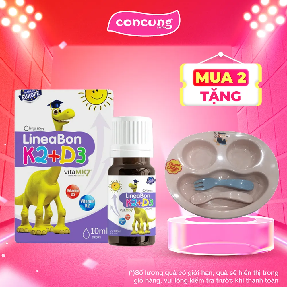 Ảnh Vitamin giúp bé tăng chiều cao K2+D3 Lineabon 1
