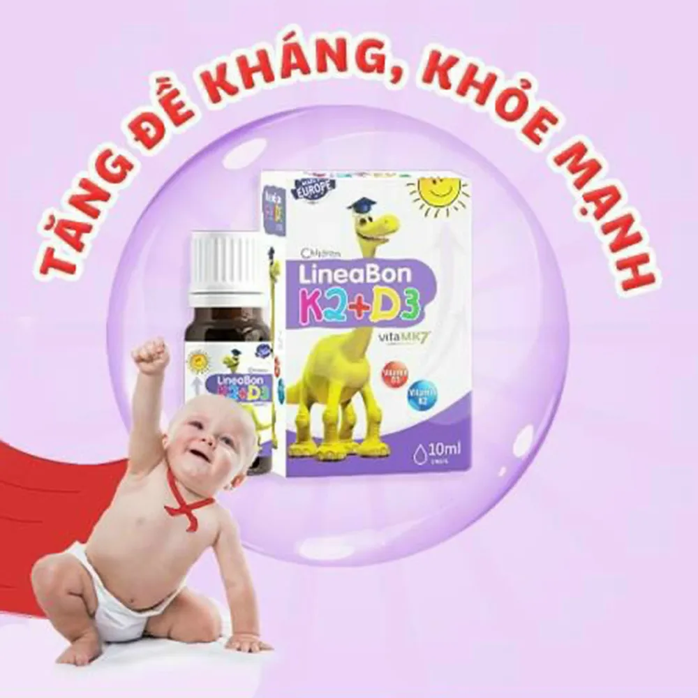 Ảnh Vitamin giúp bé tăng chiều cao K2+D3 Lineabon 4