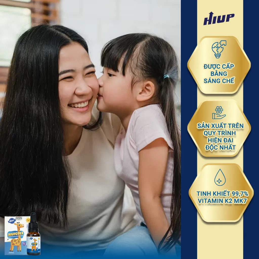 Ảnh Vitamin HIUP D3K2 - Lọ 15ml (Tương Đương 400 Giọt) Bổ Sung Vitamin, DHA Và Tăng Cường Khả Năng Hấp Thụ Canxi Cho Trẻ 2