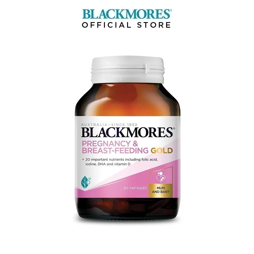 Ảnh Vitamin Tổng Hợp Cho Bà Bầu và Mẹ Cho Con Bú Blackmores Pregnancy & Breast-Feeding Gold Lọ 60 Viên 4