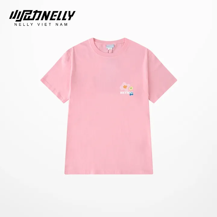 Ảnh Áo thun NELLY Cotton 260gsm Premium - Flower Lucky Tay Lỡ Form Rộng Nam Nữ 4