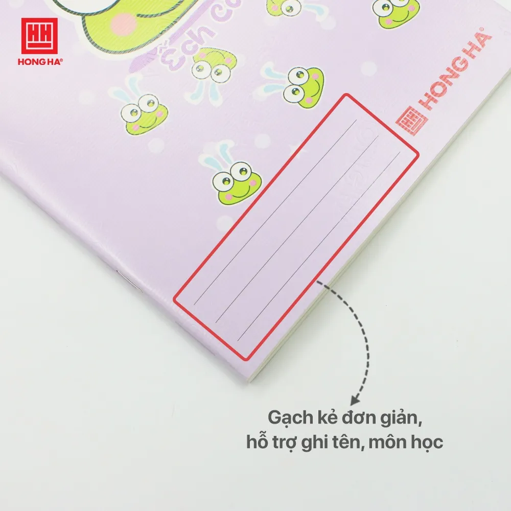 Ảnh Vở 4 ô ly 80 trang School Ếch Cốm Hồng Hà định lượng 100gsm - 0600 2