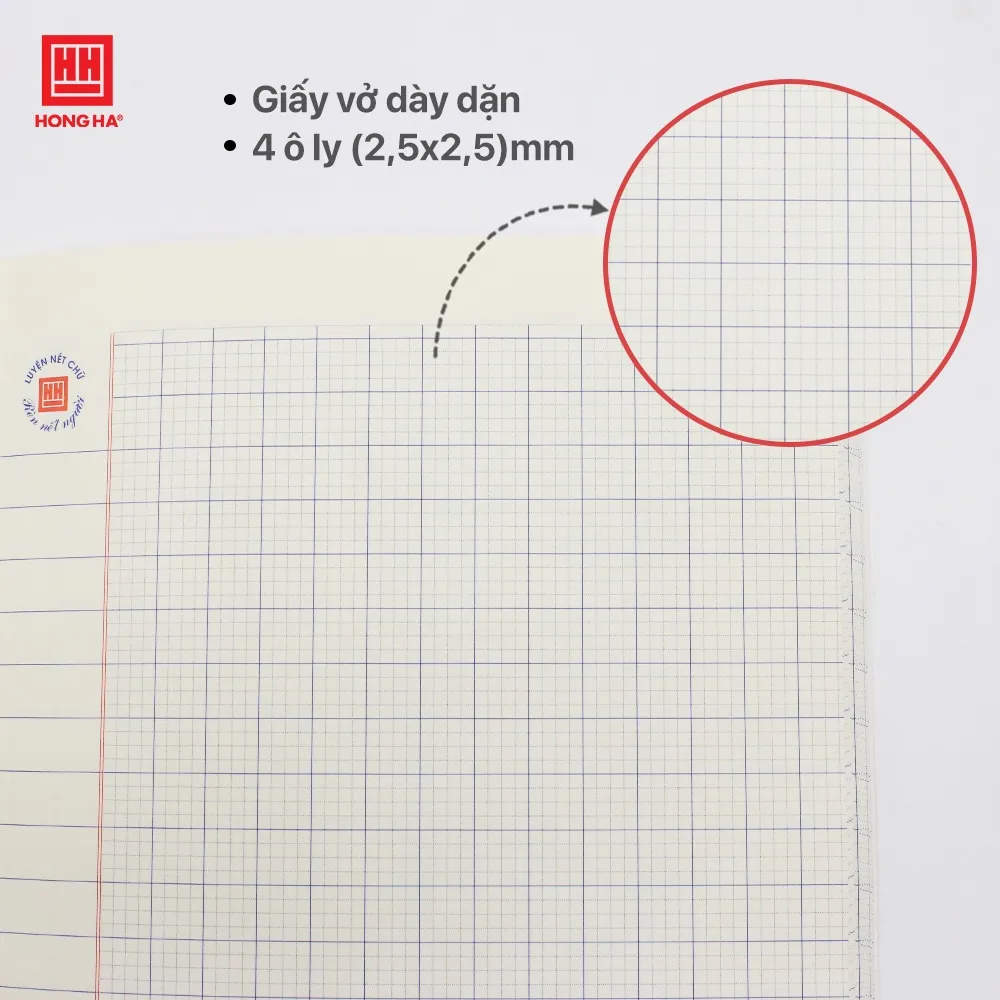 Ảnh Vở 4 ô ly 80 trang School Ếch Cốm Hồng Hà định lượng 100gsm - 0600 4