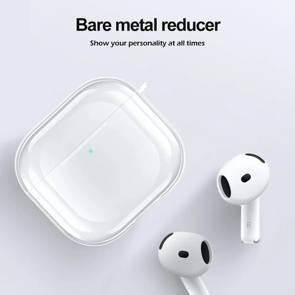 Ảnh Vỏ bảo vệ trong suốt Fonken có vỏ bảo vệ TPU Carabiner cho Airpods 4 (2024) 4