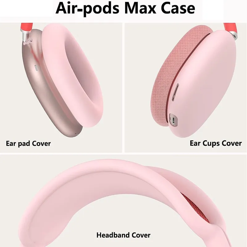 Ảnh Vỏ bọc bảo vệ tai nghe Air-pods Max bằng silicon chống sốc / trầy xước HDOORLINK 3