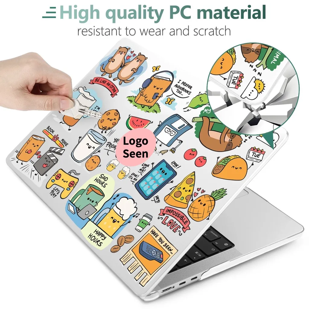 Ảnh Vỏ bọc máy tính xách tay BATIANDA thích hợp cho MacBook Pro 13 14 16inch M4 M3 M2 M1 Air 13 13.6 15" A2941 A2681 A2337 A2338 A2779 A2780 A2442 A2486 A2179 A1932 A1466 A1369 A1708 A1706 Air11 12 13" 2012-2015 2