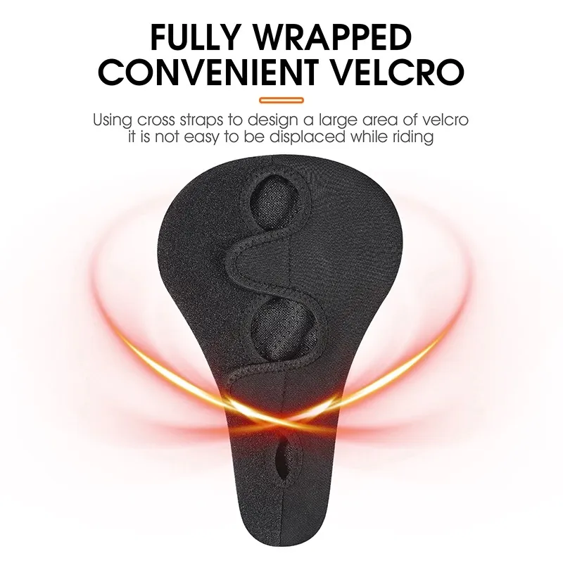 Ảnh Vỏ bọc yên xe đạp WEST BIKING bằng da PU và xốp silicone mềm mại dày chống trượt 4